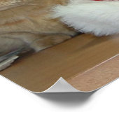 Oranje kerstfeestmaal poster (Hoek)