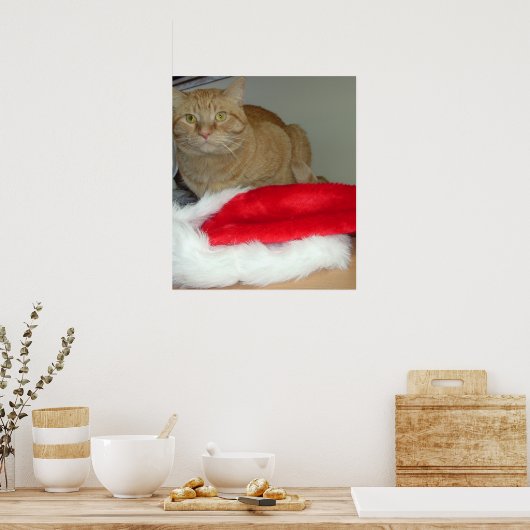 Oranje kerstfeestmaal poster (Keuken)