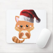 Oranje kerstkeuken muismat (Met muis)