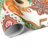 Oranje kerstkoekjes en Snoep Cadeaupapier (Rol Hoek)