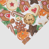 Oranje kerstkoekjes en Snoep Tissuepapier (Detail)