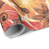 Oranje kerstmis cadeaupapier (Rol Hoek)