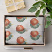 Oranje kerstpapier tissuepapier (Geschenk)