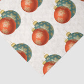 Oranje kerstpapier tissuepapier (Detail)