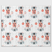 Oranje kerstpapier voor hardwarers, soldeertskruit cadeaupapier (Vlak)