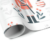 Oranje kerstpapier voor hardwarers, soldeertskruit cadeaupapier (Rol Hoek)