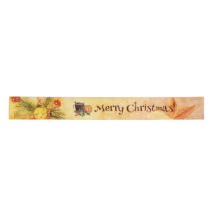Oranje kersttheebeker Berry Cinnamon Satijnen Lint