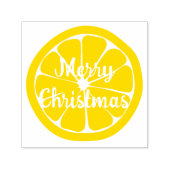 Oranje kerstvrucht  zelfinktende stempel (Design)