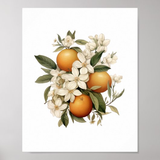 Oranje keuken Poster (Voorkant)