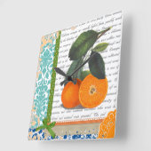  Oranje keuken van  Florida Vierkante Klok (Hoek)