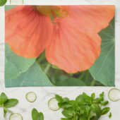 Oranje keukenhanddoek voor Nasturtium (Gevouwen)