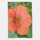 Oranje keukenhanddoek voor Nasturtium (Verticaal)