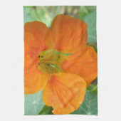 Oranje keukenhanddoek voor Nasturtium (Verticaal)