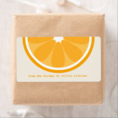 Oranje keukenlabel uit de keuken van etiket (Insitu)