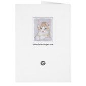 Oranje keukenschilderij - Oorspronkelijke kattekun (Achterkant)