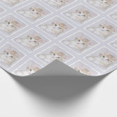 Oranje keukenschilderij - Oorspronkelijke kattekun Cadeaupapier (Hoek)