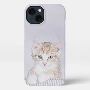 Oranje keukenschilderij - Oorspronkelijke kattekun iPhone 13 Hoesje