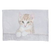 Oranje keukenschilderij - Oorspronkelijke kattekun Kussensloop (Voorkant)