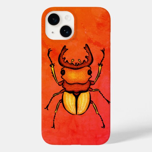 Oranje Kever plezier - Insectenliefhebber Verrukki Case-Mate iPhone Case (Achterkant)
