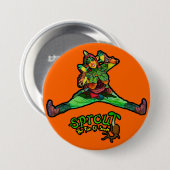 Oranje kiemgroenten Button (Voorkant /achterkant)