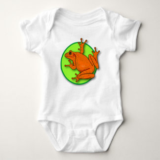 Oranje kikker Baby 1 stuk Romper