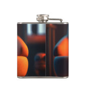 Oranje kikker heupfles (Achterkant)