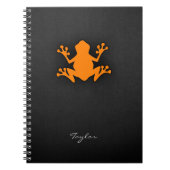 Oranje kikker notitieboek (Voorkant)