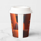 Oranje kikker papieren bekers (Rechts)