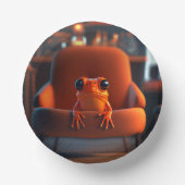 Oranje kikker papieren kommen (Voorkant)