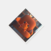 Oranje kikker servet (Hoek)