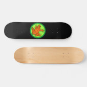 Oranje kikkerbord persoonlijk skateboard (Horizontaal)