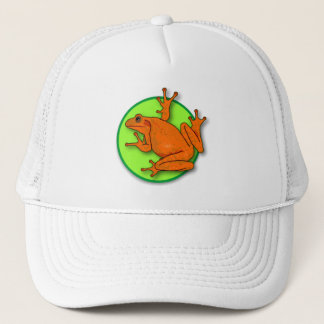 Oranje kikkerhonkbal trucker pet