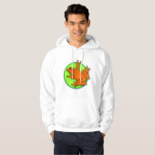 Oranje kikkervisje hoodie (Voorkant volledig)