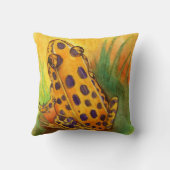 Oranje kikkervisje Sierkussen (Achterkant)