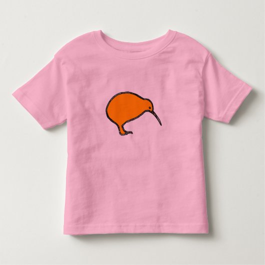 Oranje Kind Shirt Kiwi Ringer (Voorkant)