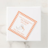 Oranje Kind van de rietriem Halloween Bedankjes Labels (In situ)