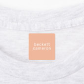 Oranje Kinder naam: strijken op kleding Labels (Aangebracht)