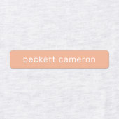 Oranje Kinder naam: strijken op kleding Labels (Design 1)