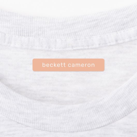 Oranje Kinder naam: strijken op kleding Labels (Aangebracht)