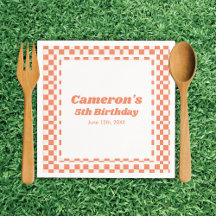 Oranje Kinder picknick verjaardagsfeestje