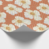 Oranje kip cadeaupapier (Hoek)
