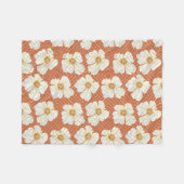 Oranje kip fleece deken (Voorkant (Horizontaal))