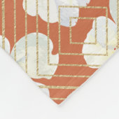 Oranje kip fleece deken (Hoek)