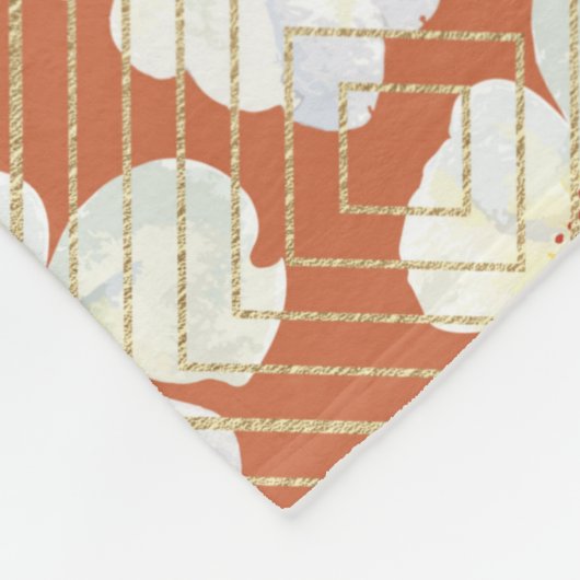 Oranje kip fleece deken (Hoek)