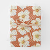 Oranje kip inpakpapier vel (In situ)