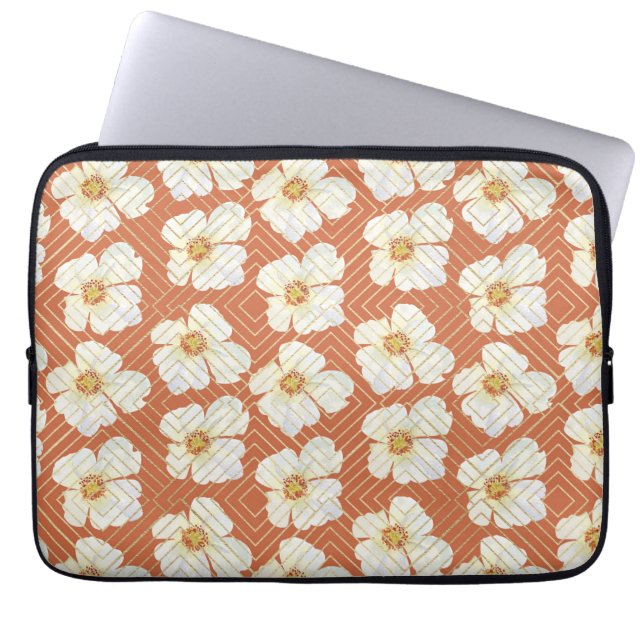 Oranje kip laptop sleeve (Voorkant)
