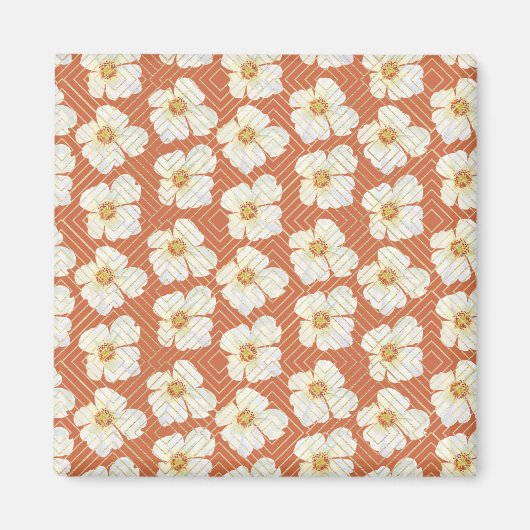 Oranje kip magneet (Voorkant)