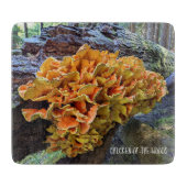 Oranje Kip van de Bossen Paddestoel Snijplank (Voorkant)