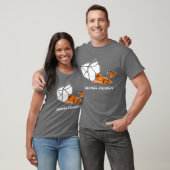 Oranje kippenontsnapping t-shirt (Unisex)