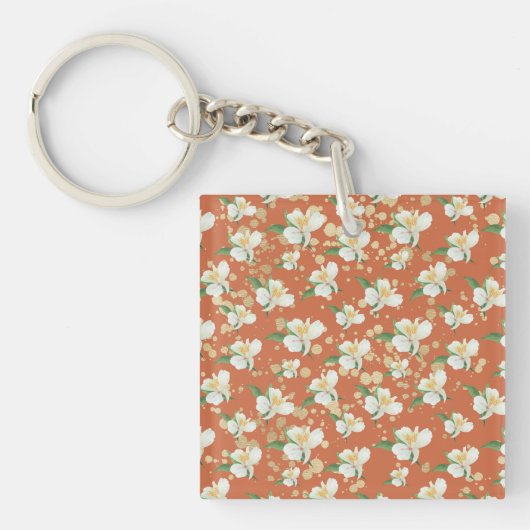 Oranje kiprecept sleutelhanger (Voorkant)
